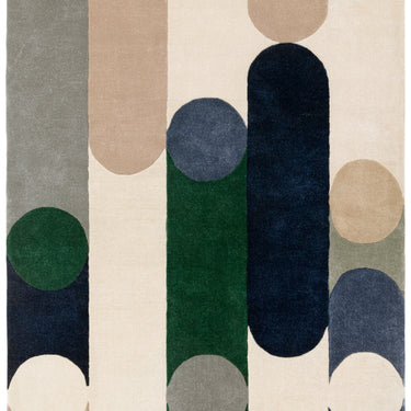 Asiatic London Romy Morse Hand-Tufted Blue Wool Modern Soft Rug