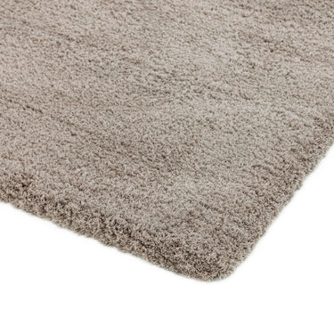 Lulu Soft Touch Plain Shaggy Rug in Stone