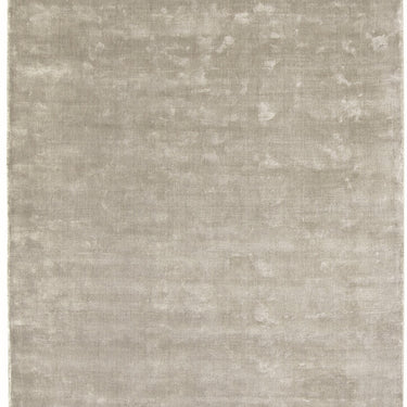 Guru Karma Luxury Silky Grey Hand-Loomed Viscose Textured Rug
