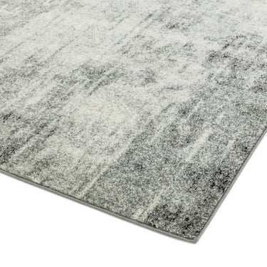 Nova Distress Abstract Modern Painterly Rug in Grey, Orange