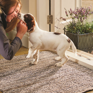 Hug Rug Floor Mat New England Striped and Zig-Zag Patterned Door Mat Runner
