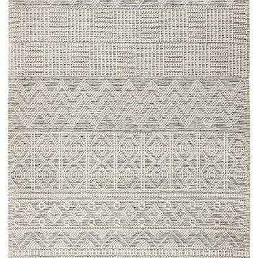 Anya ANR01 Rug Hand Made Wool Geometric Traditional Modern Bohomian Tribal Fringed  Rug in Natural