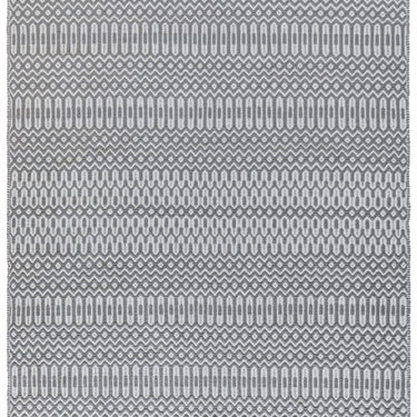 Halsey Indoor Outdoor Rug Hand Woven Geometric Flatweave Reversible Grey Rug, Runner or Cushion