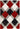 Origins 3D Geo Silky Diamond Red Hand-Carved Shaggy Geometric Rug