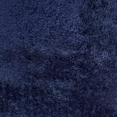 Mayfair Modern Plain High Pile Luxurious Shaggy Rug in Navy Blue