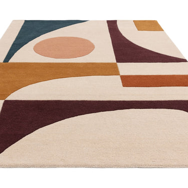 Asiatic London Reef Connect RF23 Multicolour Handmade Wool Abstract Geometric Rug