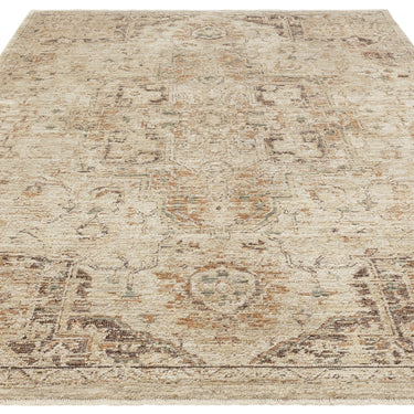 Asiatic London Heriz HE03 Serapi Copper Traditional Vintage Textured Medallion Hallway Runner Rug