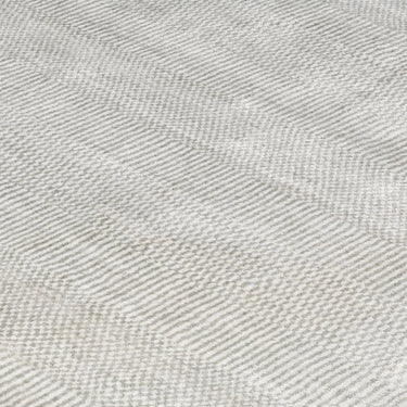 Asiatic London Darcy Silver Striped Luxury By Katherine Carnaby Hand-Woven Wool Viscose Geometric Rug