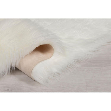 Faux Fur Sheepskin Rugs in Cream 60x90 cm
