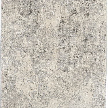 Nourison Rustic Textures RUS07 Grey Beige Jute Polypropylene Abstract Textured Hallway Runner Rug