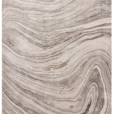 Katherine Carnaby Tuscany Silk Calatta Marble Rug Premium Hand Woven Luxury Abstract Shiny Natural Beige Rug
