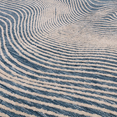Asiatic London Mason Magnitude Swirls Blue Traditional Abstract Modern Rug