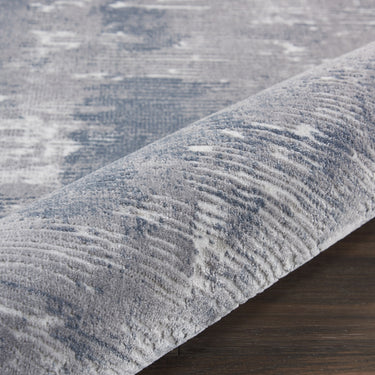 Nourison Rustic Textures RUS05 Grey Jute Polypropylene Abstract Textured Hallway Runner Rug