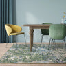 Colores Cloud Jungle CO09 Green Multi Coloured Polypropylene Abstract Flatweave Rug - Medium 120x170 cm (4'x5'6")