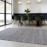 Sloan Hand Woven Flatweave Geometric Rug or Hall Runner in Black - Small 100x150 cm (3'4"x4'11")