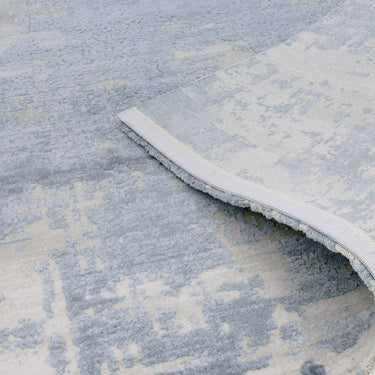 Asiatic London Astral AS04 Blue Shiny Acrylic Cotton Abstract Textured Hallway Runner Rug 80x150 cm