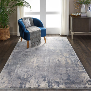 Rustic Textures RUS06 Modern Abstract Rug in Grey Beige