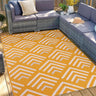 Chevron Garden Patio Picnic Travel Summer Breeze Indoor Outdoor Polypropylene Geometric Rug - Medium 120x170 cm (4'x5'6")