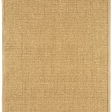 Sisal Jute Plain Non-Slip Linen Natural with Beige Border Rug & Runner