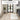 Glitz GLZ08 Classic Frame Border Silky Shimmer Geometric Textured Bordered Hallway Runner Rug