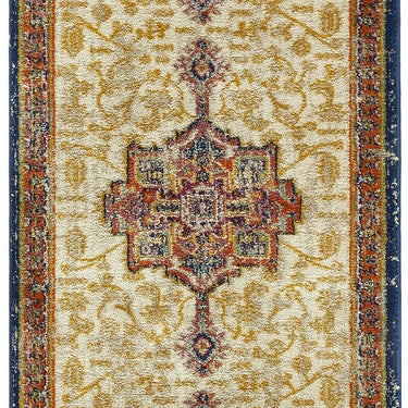 Origins Granada Traditional Bordered Rug & Hallway Runner in Amber 200 x 290 cm