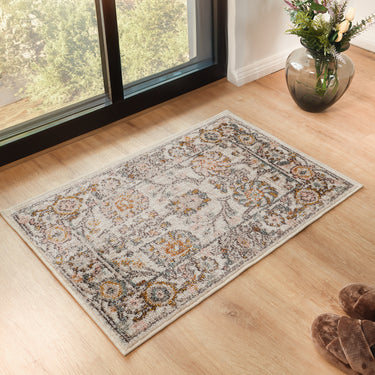 Ankara AKR2332 Antique Orange Pink Multi Polypropylene Oriental Traditional Vintage Rug