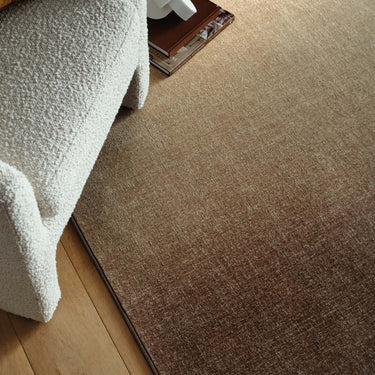 Eco-Washable Ombre Brown Non-Slip Modern Rug