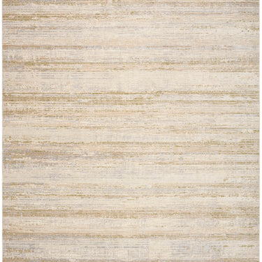 Calvin Drift DRF02 Striated Pattern Sand Beige Abstract Textured Modern Rug