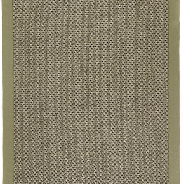 Origins Sisal Border Rug Modern Natural Jute Flatweave Hand Made Rug in Sage Green with Sage Green Border