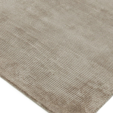 Reko Modern Contemporary Plain Hand Woven Viscose Silky Smoke Rug