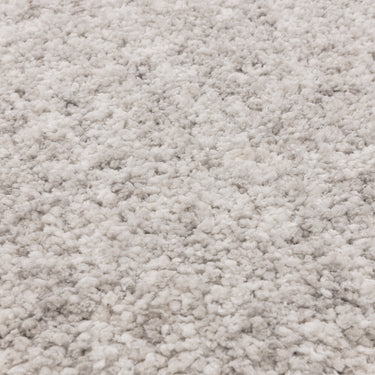 Barnaby Shaggy High Pile Thick Sumptuous Hand Woven Plain Plush Rug  in Silver