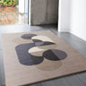 Asiatic London Matrix Statement MAX92 Retro Tufted Grey Blue Handmade Wool Abstract Geometric Rug - Medium 120x170 cm (4'x5'6")
