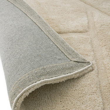 Origins Stack Contemporary Cream Geometric Textured Modern Rug