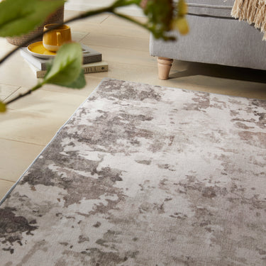 Consept Looms Liberty LIB108 Dove Grey Washable Non-Slip Modern Rug