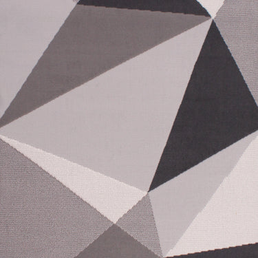 Modern Poly Diamond Geometric Rug in Grey Ochre