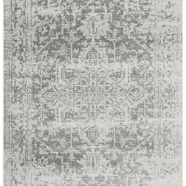 Asiatic London Nova Antique NV10 Grey Polypropylene Traditional Vintage Abstract Rug