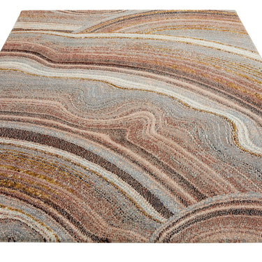 Consept Looms Amara AMA108 Onyx Granite Stone Patterns Blush Grey Handmade Jute Abstract Rug