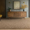 Asiatic London Tigra Wild Safari Animal Pattern Mocha Hand-Woven Hand-Carved Wool Cotton Rug - Medium 120x170 cm (4'x5'6")