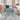 Nourison Maxell MAE08 Ivory Teal Cotton Abstract Modern Rug - XX-Large 282x389 cm (9'3''x12'9'')