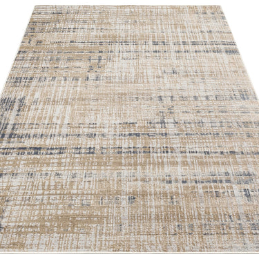 Pollo 105 Modern Abstract Silver Grey Rug Runner by Consept Looms