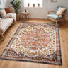 Ankara AKR2331 Antique Pink Multi Polypropylene Oriental Traditional Vintage Rug - Medium 120x170 cm (4'x5'6")