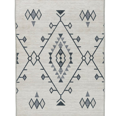 Origins Nomads Washable Rug Aztec Traditional Tribal Geometric Bedroom Living Room Grey Rug