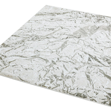 Aurora AU09 Satin Metallic Natural Gold Grey Modern Abstract Shiny Designer Rug