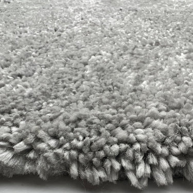 Phoenox My Lux Fluffy Anti-Slip Machine Silver Washable Non-Slip Polypropylene Shaggy Rug