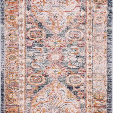 Nova 8879 Traditional Vintage Soft Rug Hallway Runner in Blue , Cream White and Terra