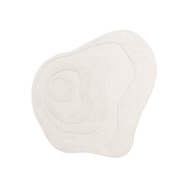 Olsen Surge Bohemian Hand Tufted Rug New Zeland Wool Rug in Cream White 150 x 150 cm