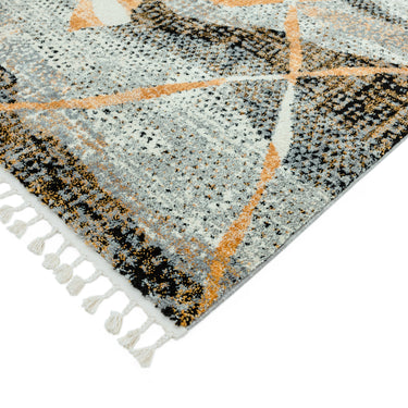 Cyrus CY04 Omar Modern Tribal Berber Style Fringed Rug in Multi