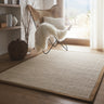 Origins Sisal Boucle Durable Classic Bordered Natural Mocha Non-Slip Cotton Traditional Textured Rug - Medium 120x170 cm (4'x5'6")