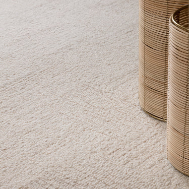 Theodore Hatch Modern Contemporary Wool Blend Hand-Tufted White & Sand Rug