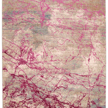 Emerald EMR101 Rug Modern Abstract Silky Rug in Pink